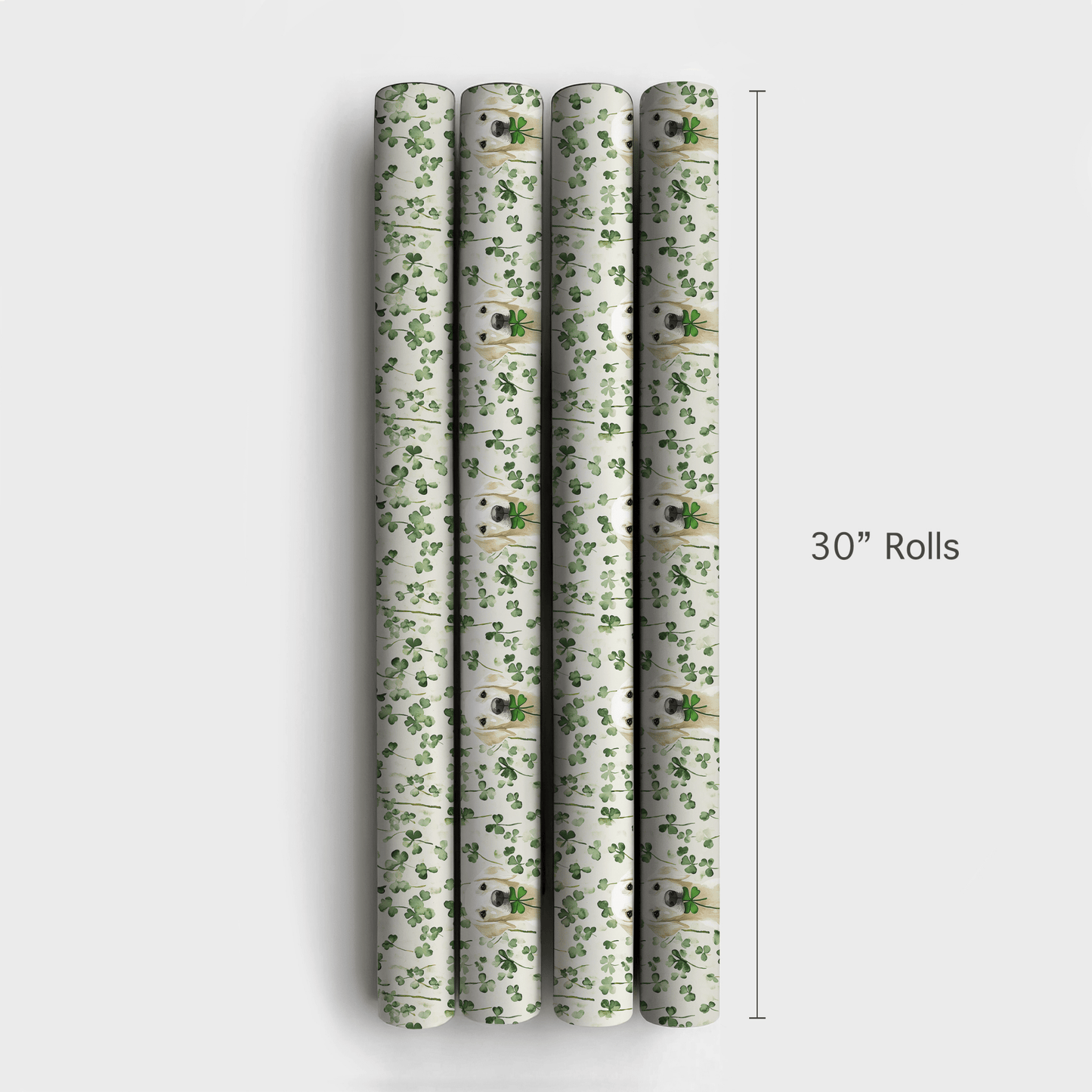 Lucky White Lab - Wrapping Paper - Aspen & Arlo