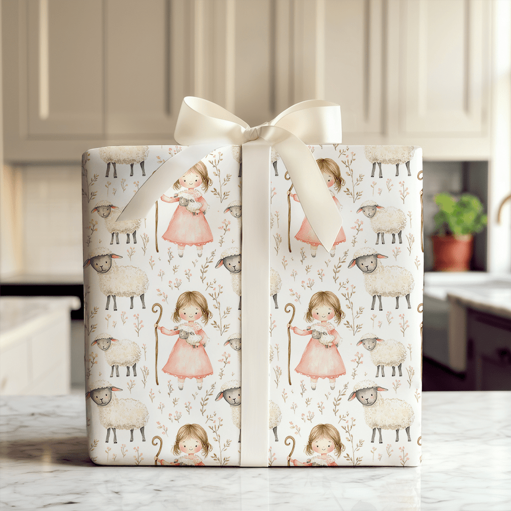 Lamb of My Heart - Wrapping Paper - Aspen & Arlo