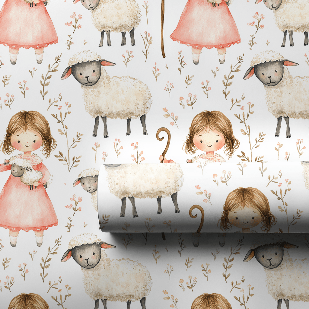 Lamb of My Heart - Wrapping Paper - Aspen & Arlo