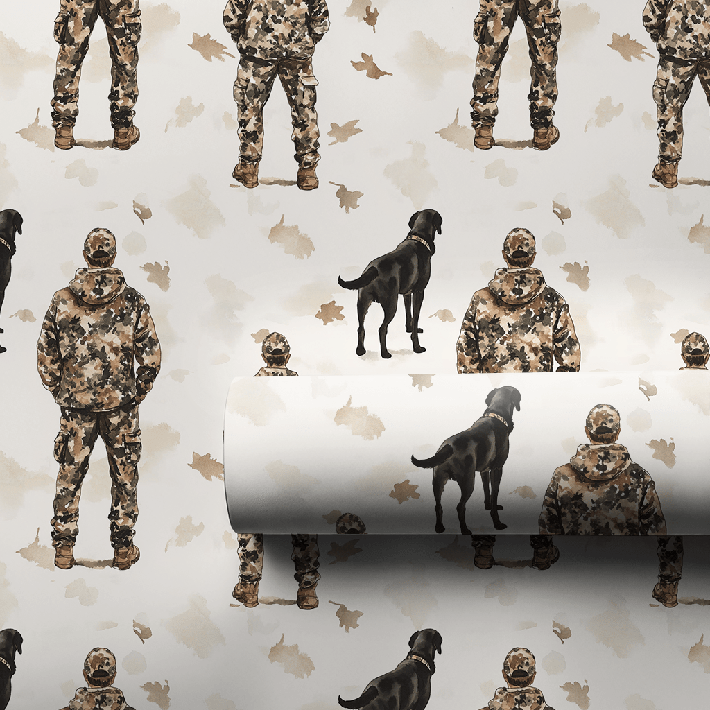 Hunting Is on Pops - Wrapping Paper - Aspen & Arlo