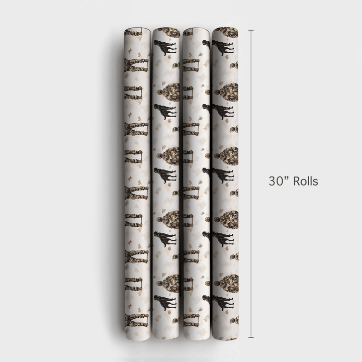 Hunting Is on Pops - Wrapping Paper - Aspen & Arlo