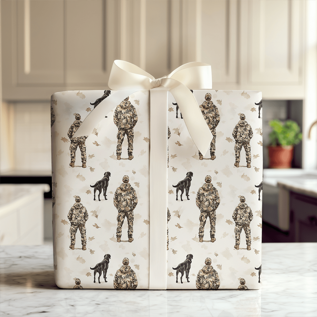 Hunting Is on Pops - Wrapping Paper - Aspen & Arlo