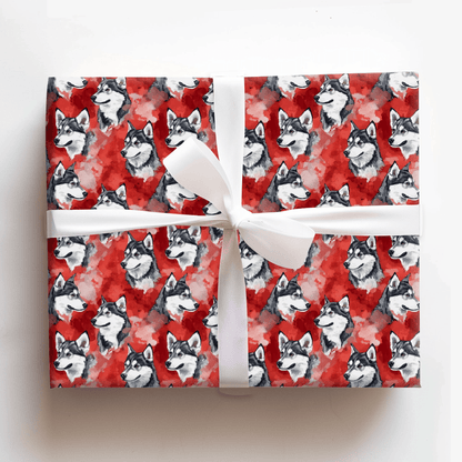 Go Husky Maroon - Wrapping Paper - Aspen & Arlo