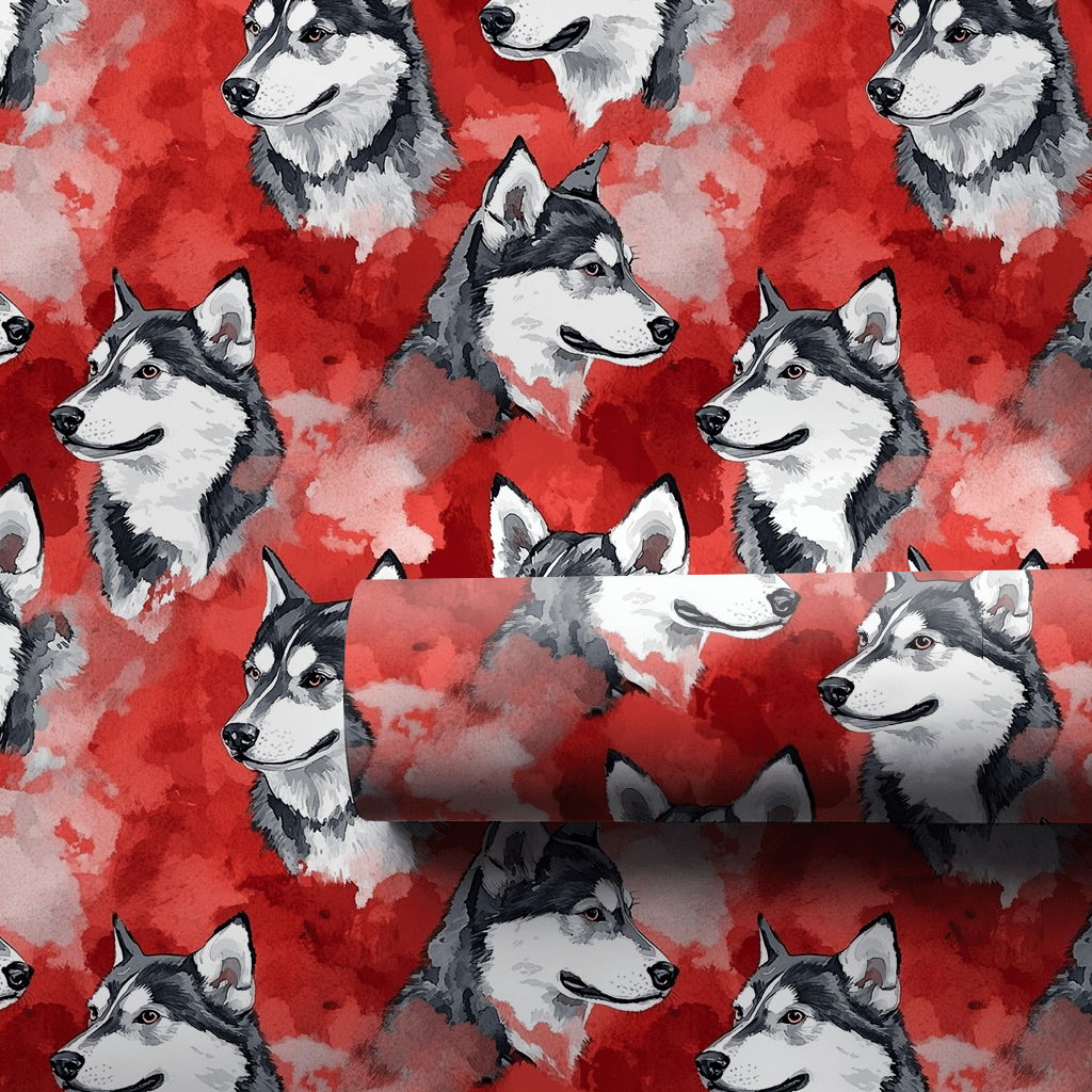 Go Husky Maroon - Wrapping Paper - Aspen & Arlo