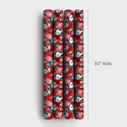 Go Husky Maroon - Wrapping Paper - Aspen & Arlo