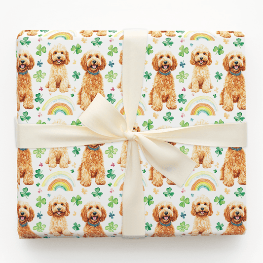 Rainbows with the Goldendoodle - Wrapping Paper - Aspen & Arlo