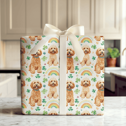Rainbows with the Goldendoodle - Wrapping Paper - Aspen & Arlo