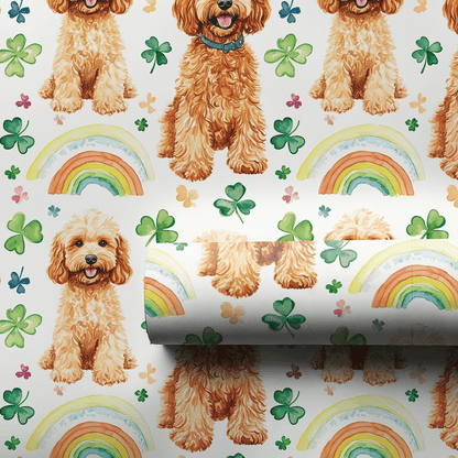Rainbows with the Goldendoodle - Wrapping Paper - Aspen & Arlo
