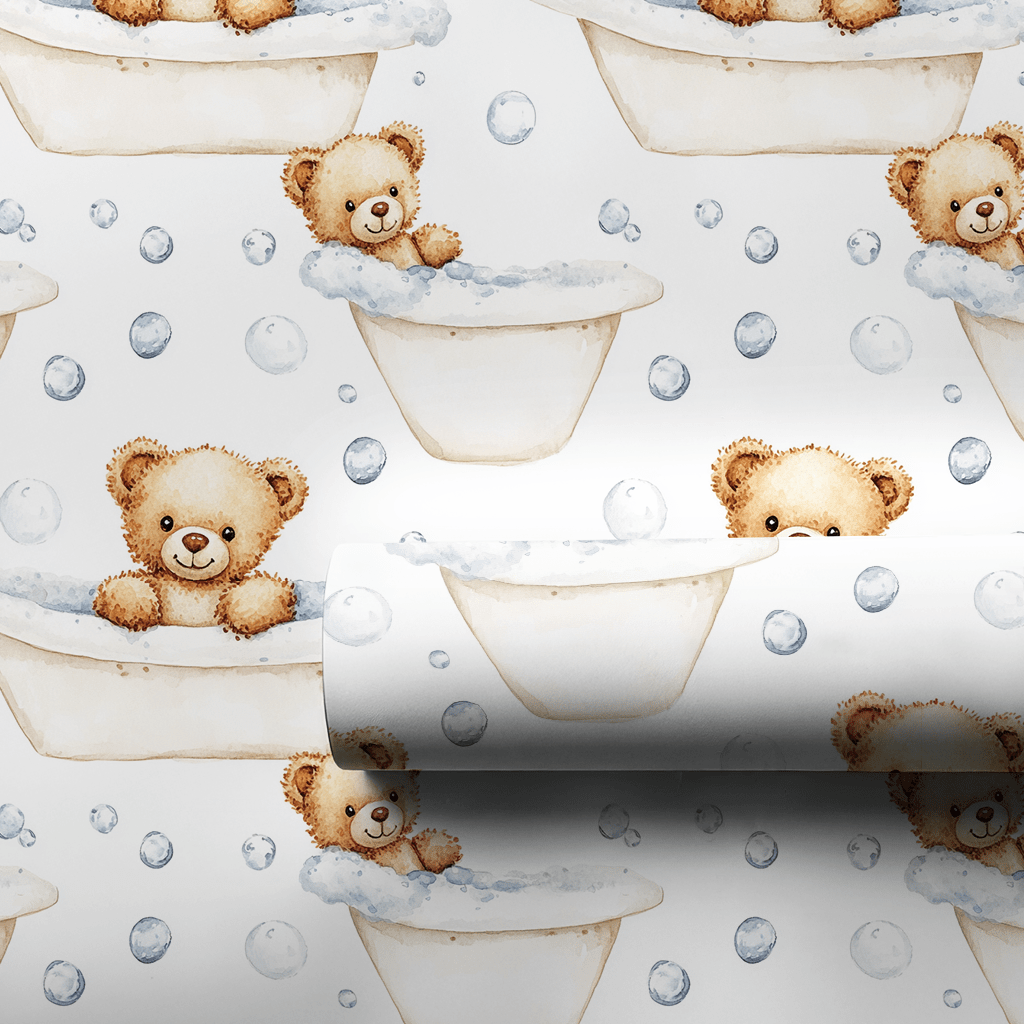 Beary Relaxed - Wrapping Paper - Aspen & Arlo