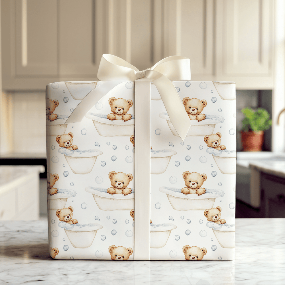 Beary Relaxed - Wrapping Paper - Aspen & Arlo