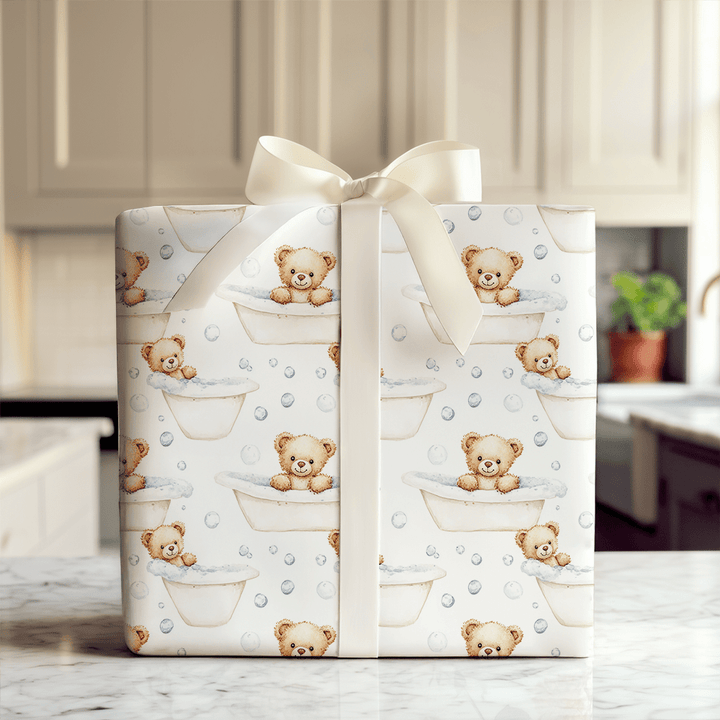 Beary Relaxed - Wrapping Paper - Aspen & Arlo