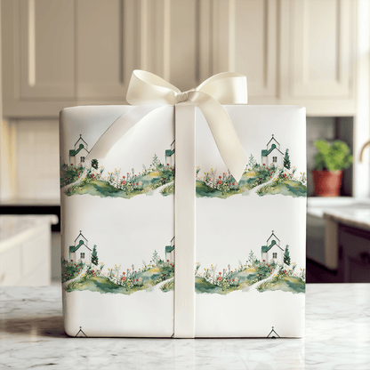 Chapel on the Hill - Wrapping Paper - Aspen & Arlo