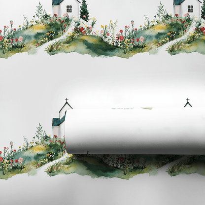 Chapel on the Hill - Wrapping Paper - Aspen & Arlo