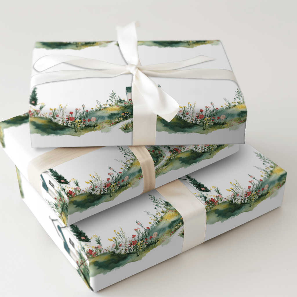 Chapel on the Hill - Wrapping Paper - Aspen & Arlo