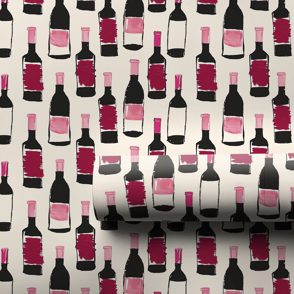 Whine O'Clock - Wrapping Paper - Aspen & Arlo