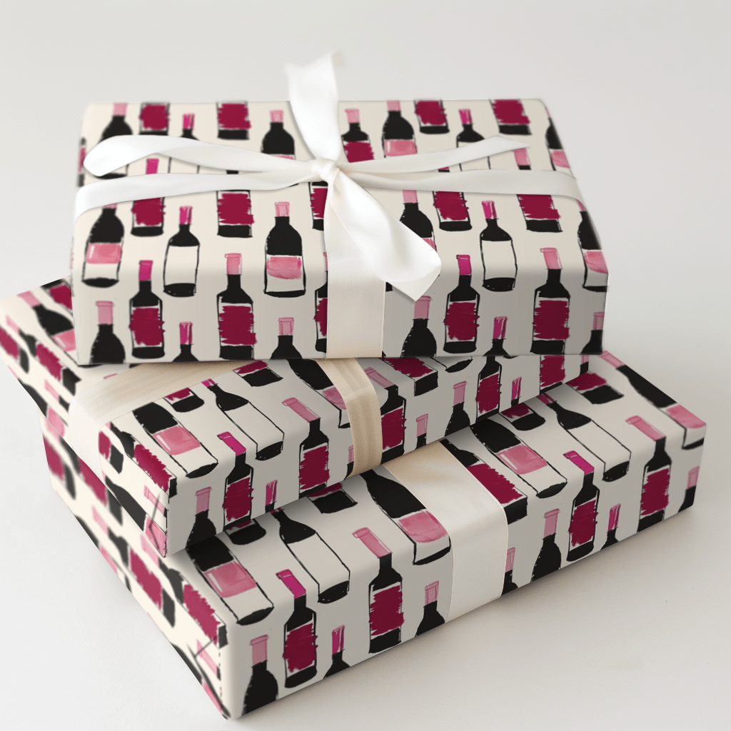 Whine O'Clock - Wrapping Paper - Aspen & Arlo