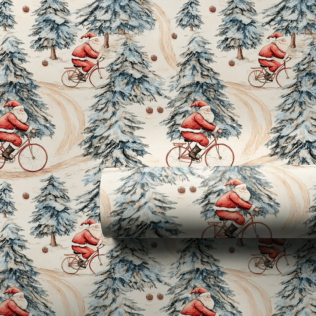 Sleigh Cycle - Wrapping Paper - Aspen & Arlo