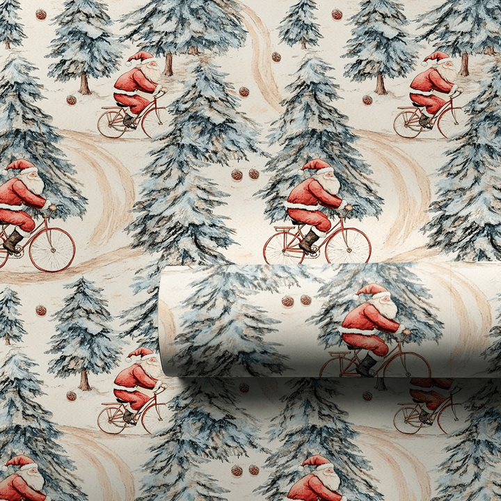 Sleigh Cycle - Wrapping Paper - Aspen & Arlo