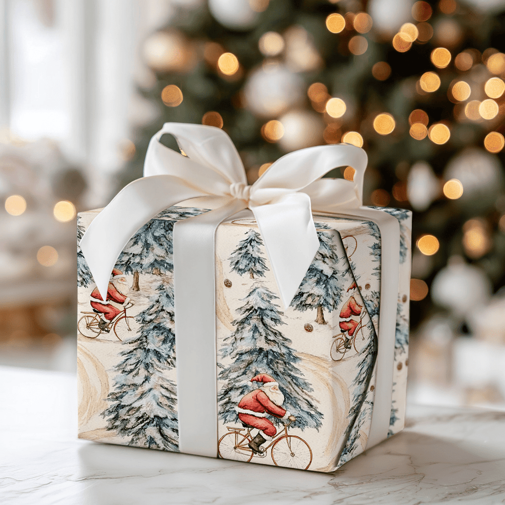 Sleigh Cycle - Wrapping Paper - Aspen & Arlo
