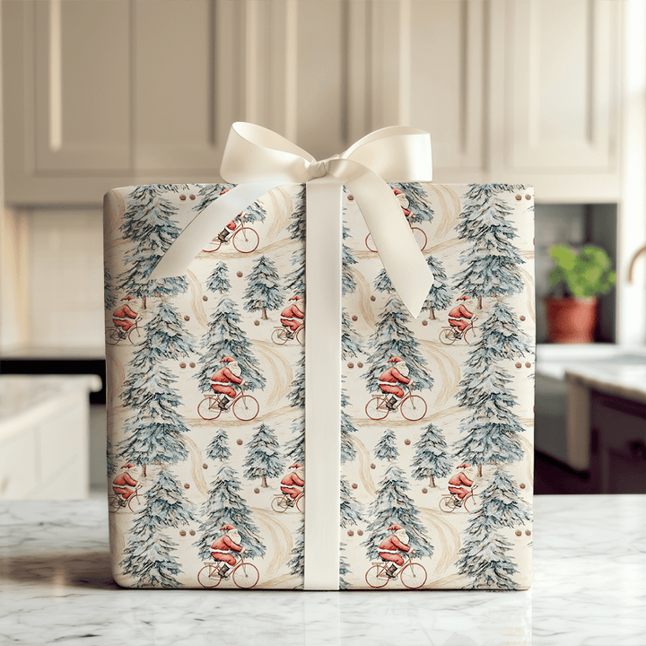 Sleigh Cycle - Wrapping Paper - Aspen & Arlo