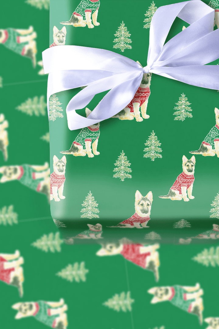 Shepherd in a Sweater - Wrapping Paper - Aspen & Arlo