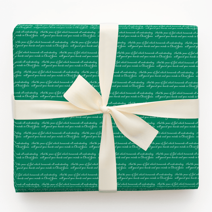 Peace in Green - Wrapping Paper - Aspen & Arlo