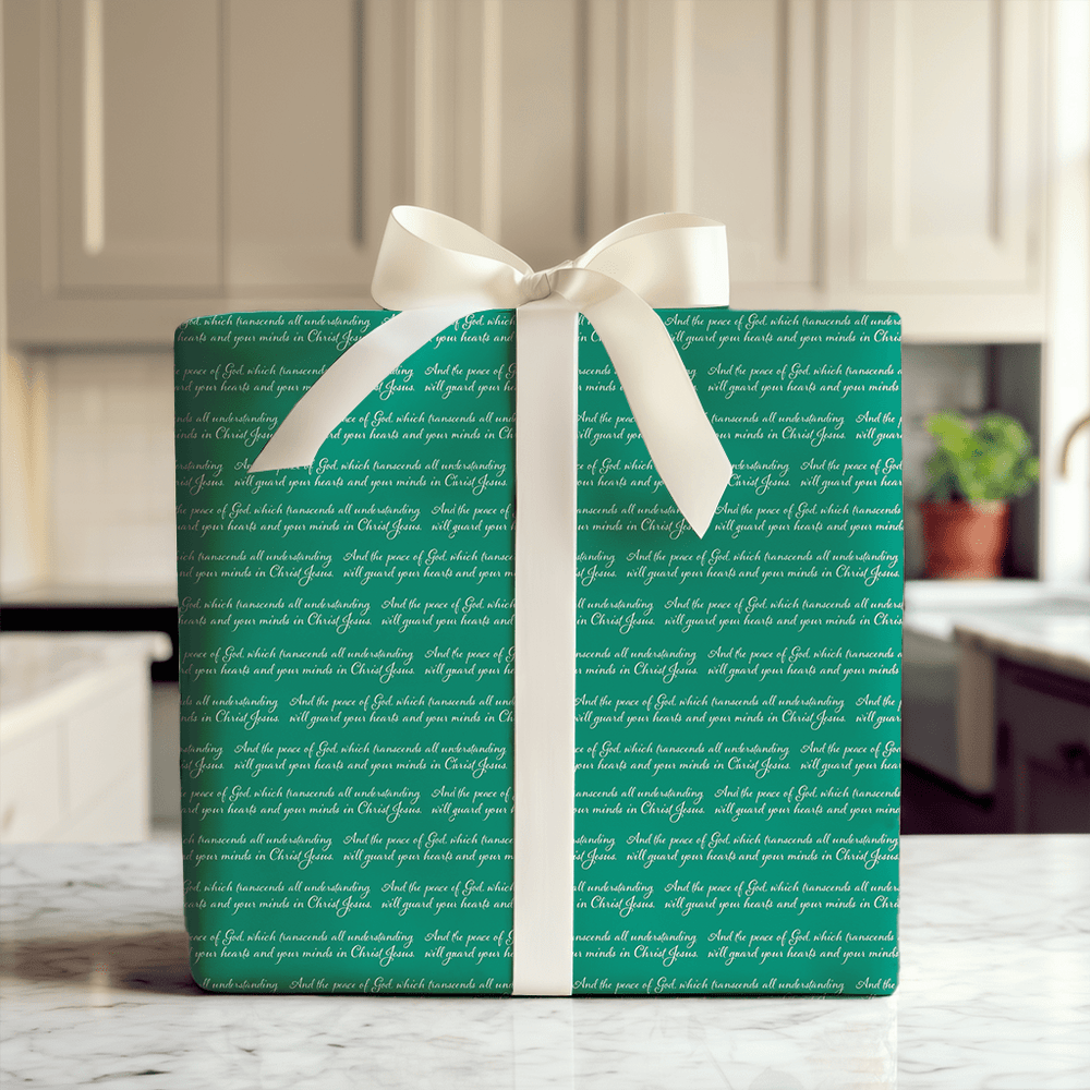 Peace in Green - Wrapping Paper - Aspen & Arlo