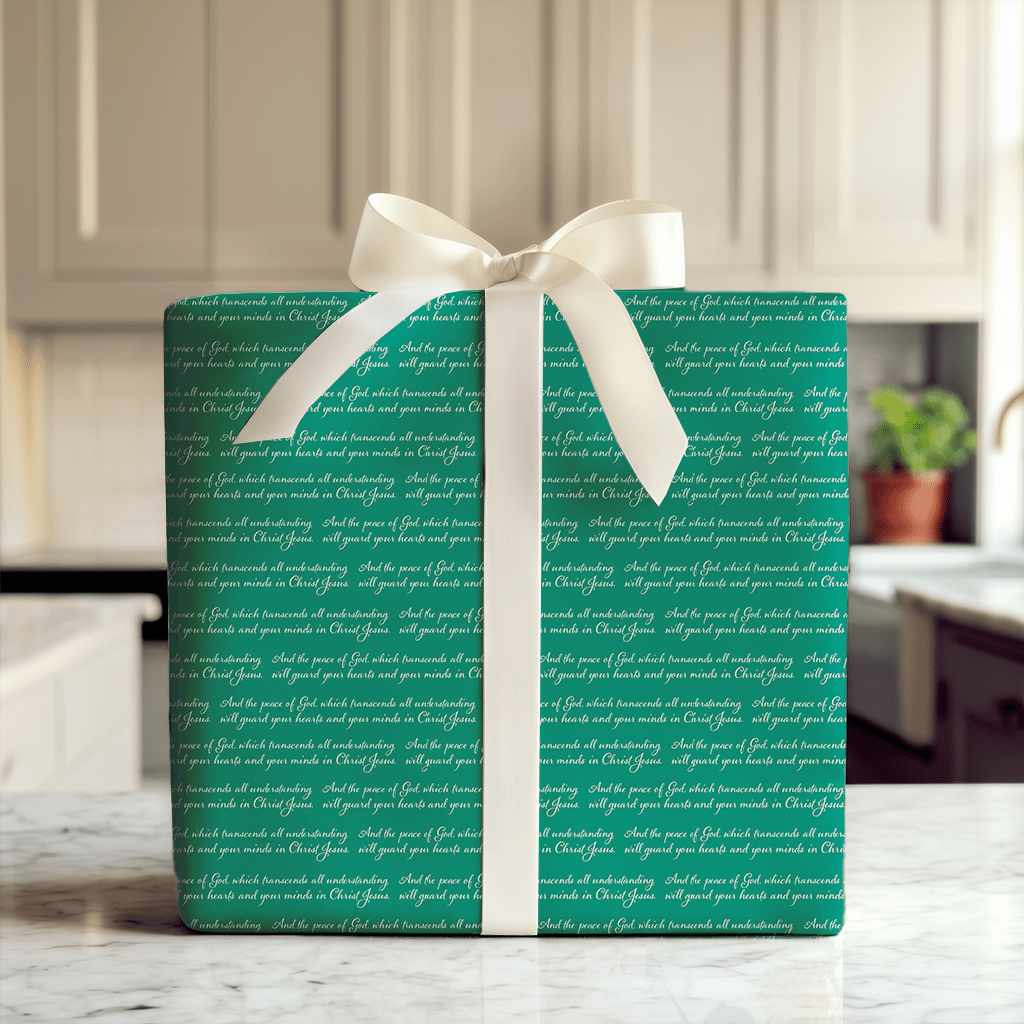 Peace in Green - Wrapping Paper - Aspen & Arlo