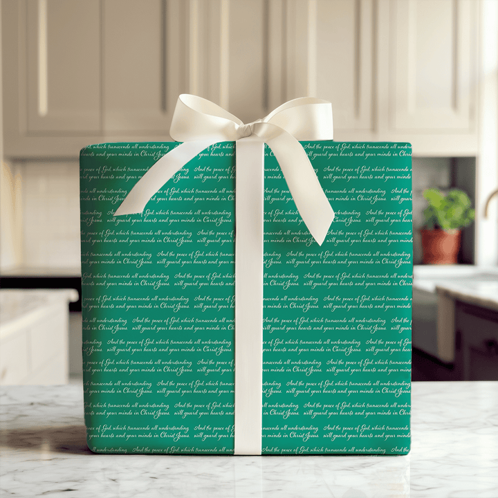 Peace in Green - Wrapping Paper - Aspen & Arlo