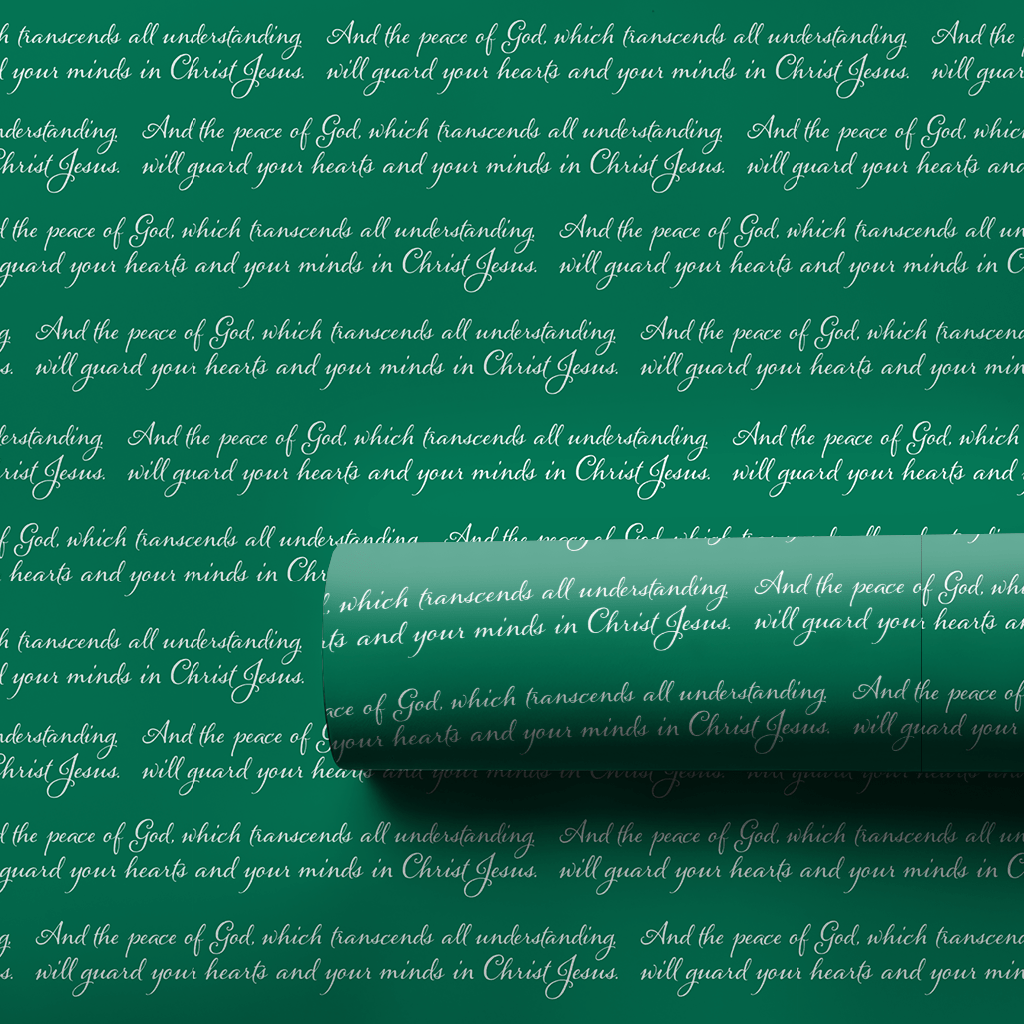 Peace in Green - Wrapping Paper - Aspen & Arlo