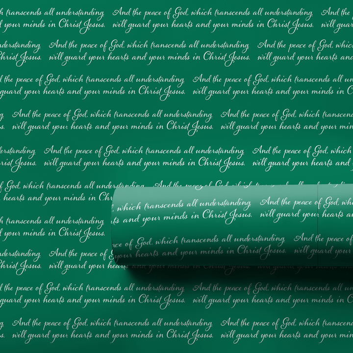 Peace in Green - Wrapping Paper - Aspen & Arlo