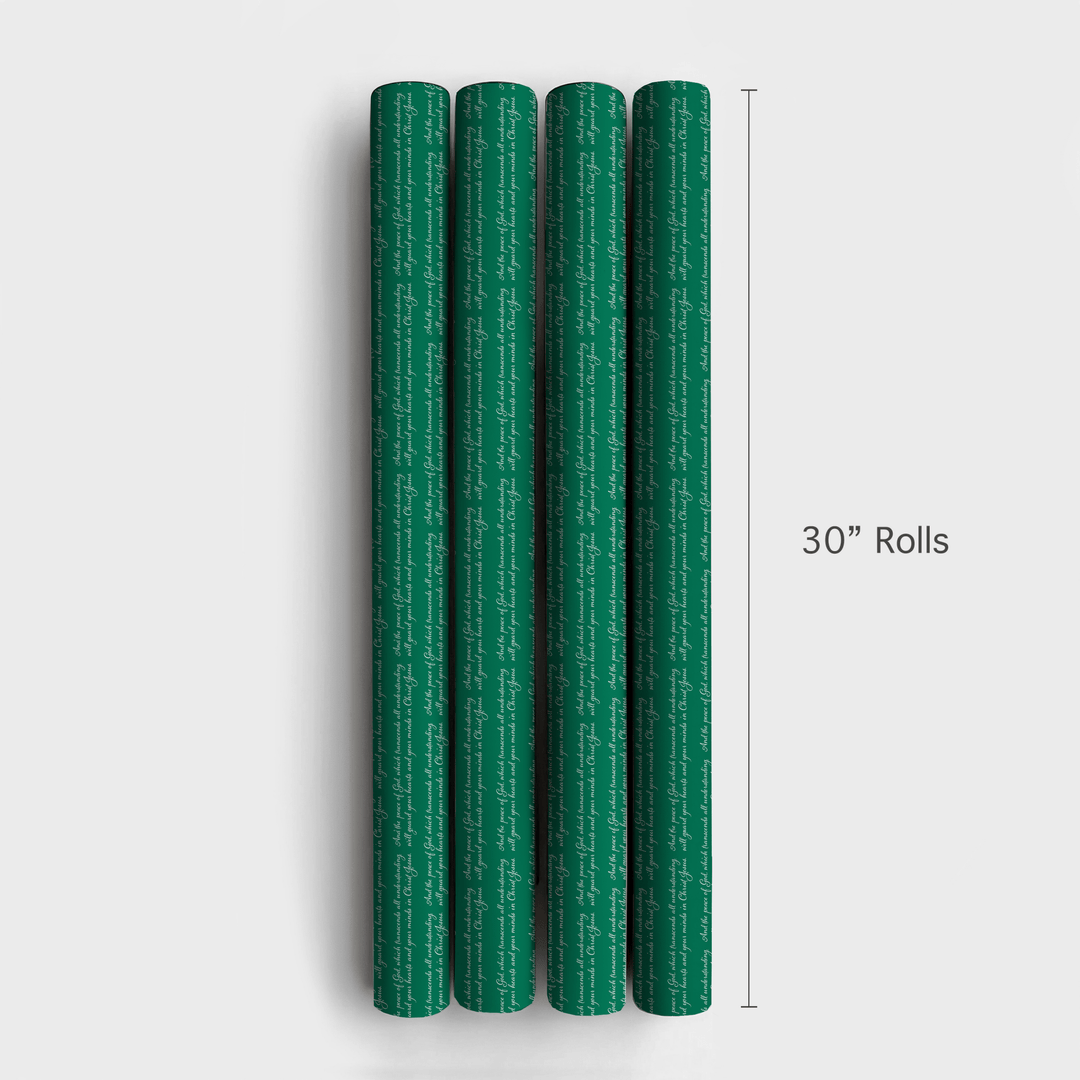 Peace in Green - Wrapping Paper - Aspen & Arlo
