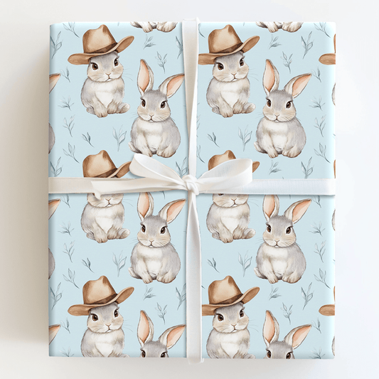 Yeehaw Bunny - Wrapping Paper - Aspen &amp; Arlo