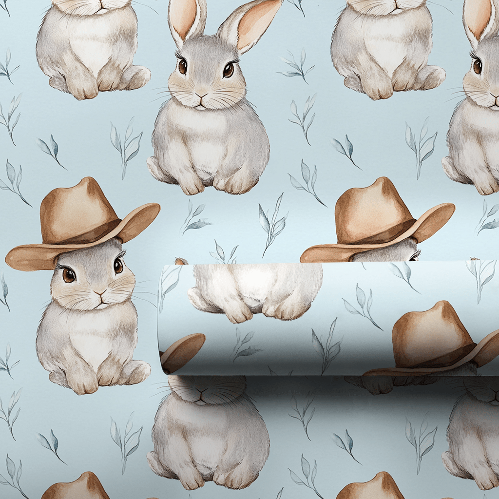 Yeehaw Bunny - Wrapping Paper - Aspen & Arlo