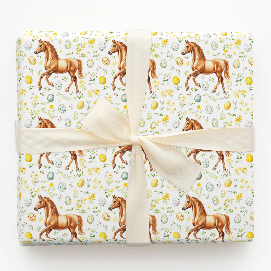 Easter Eggs with the Arabian - Wrapping Paper - Aspen & Arlo