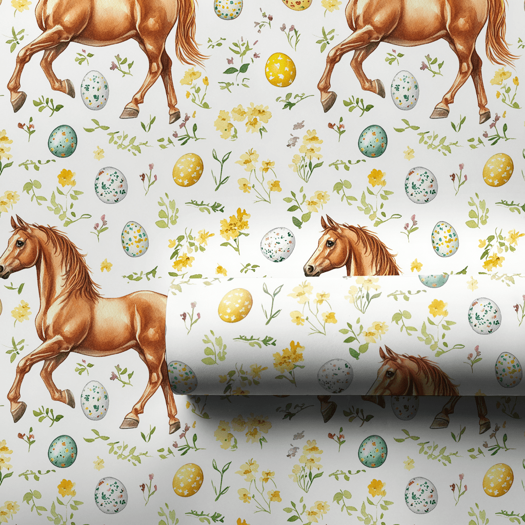 Easter Eggs with the Arabian - Wrapping Paper - Aspen & Arlo