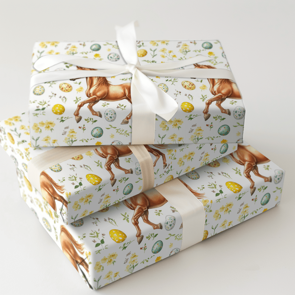 Easter Eggs with the Arabian - Wrapping Paper - Aspen & Arlo