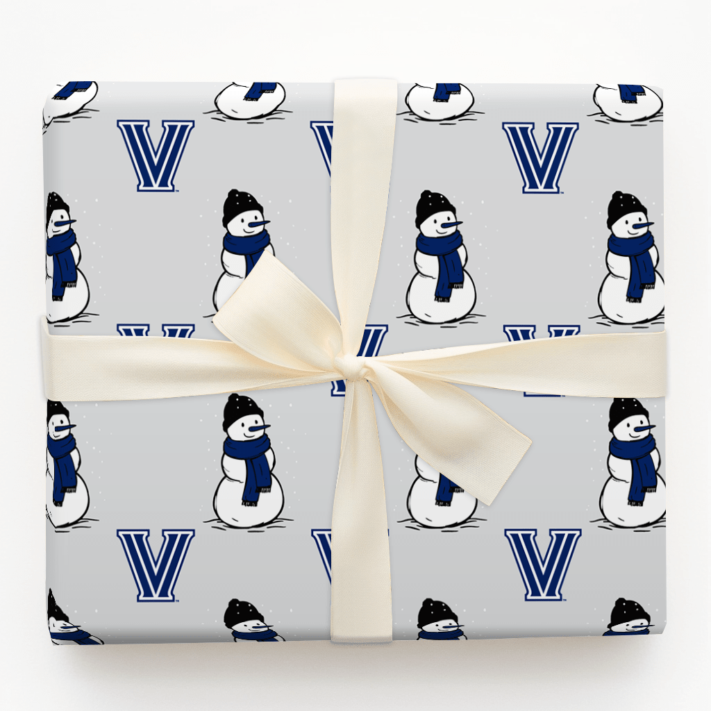 Villanova Snowman - Wrapping Paper - Aspen & Arlo