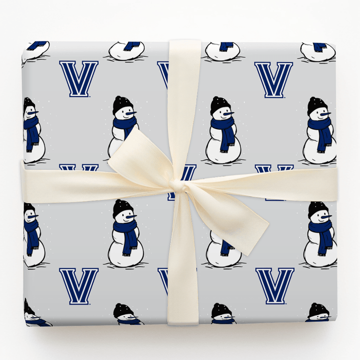 Villanova Snowman - Wrapping Paper - Aspen & Arlo