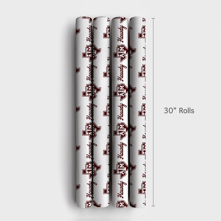Howdy Aggies - Wrapping Paper - Aspen & Arlo