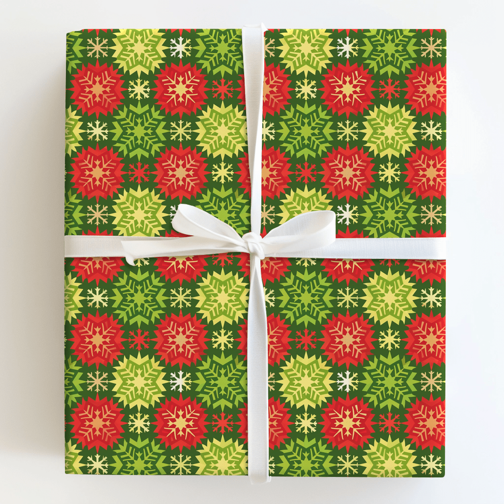 Snowflake Splash - Wrapping Paper - Aspen & Arlo