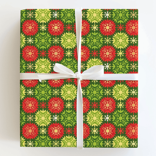 Snowflake Splash - Wrapping Paper - Aspen & Arlo