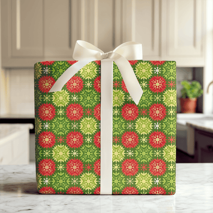 Snowflake Splash - Wrapping Paper - Aspen & Arlo