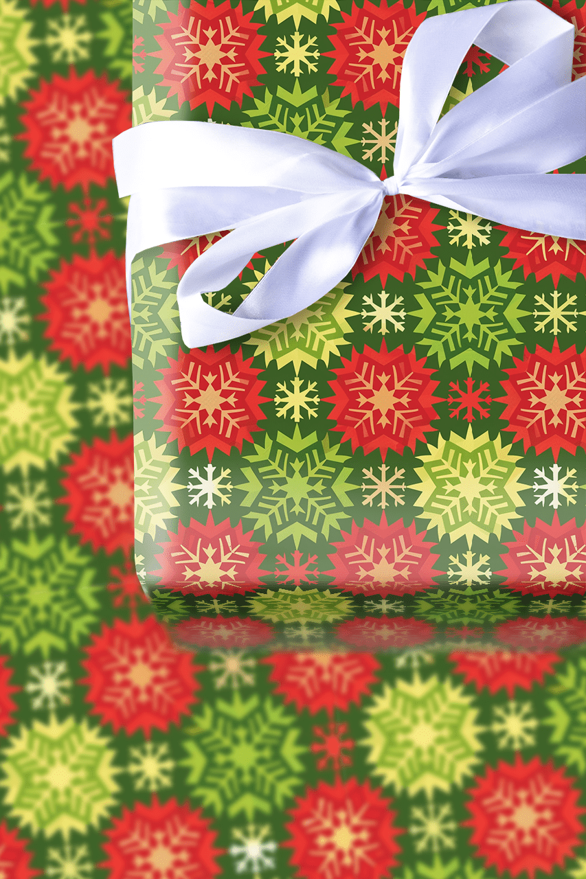 Snowflake Splash - Wrapping Paper - Aspen & Arlo