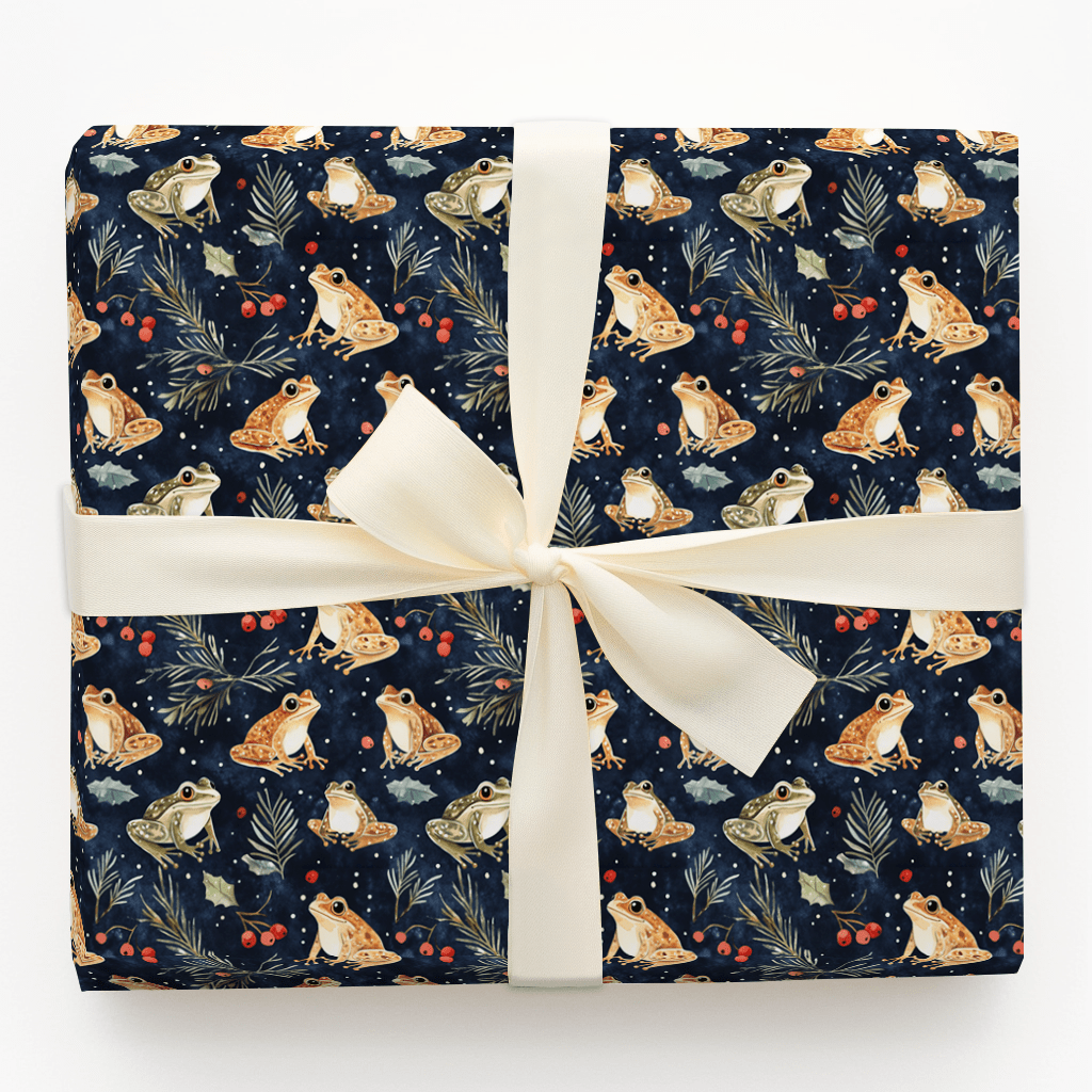 Frog Night Story - Wrapping Paper - Aspen & Arlo
