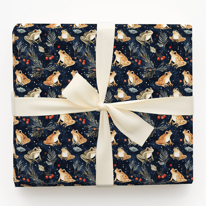 Frog Night Story - Wrapping Paper - Aspen & Arlo