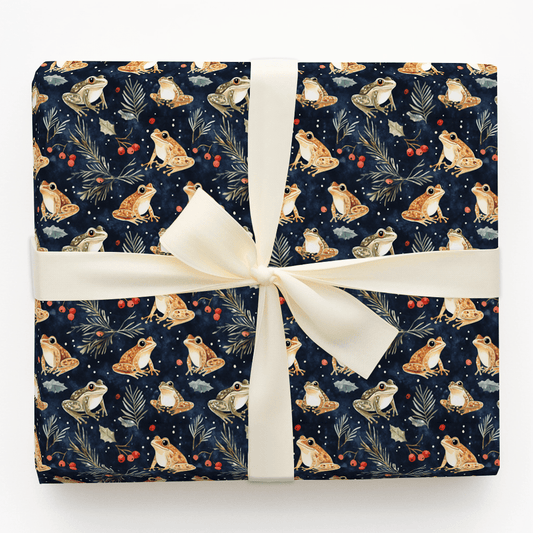 Frog Night Story - Wrapping Paper - Aspen & Arlo