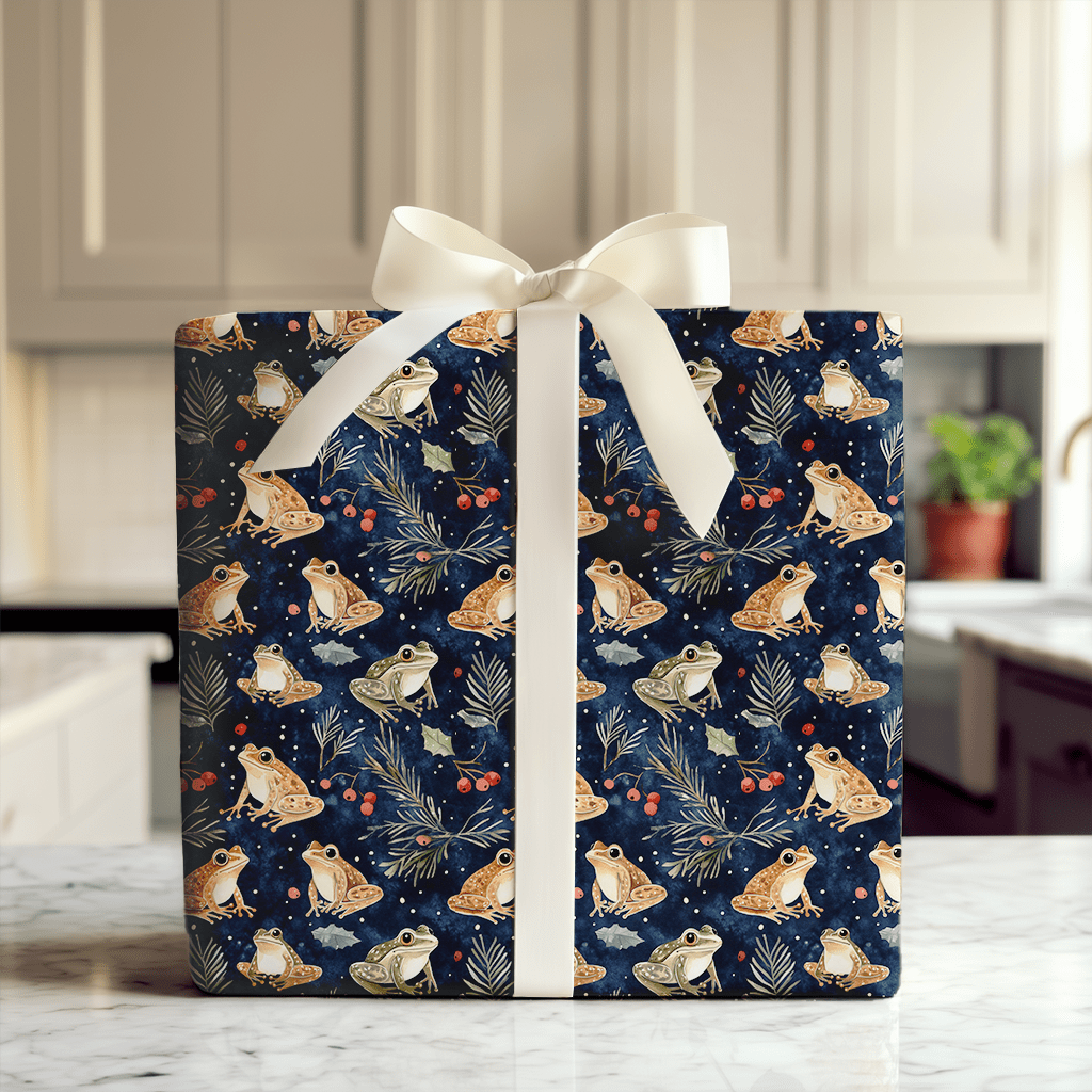 Frog Night Story - Wrapping Paper - Aspen & Arlo