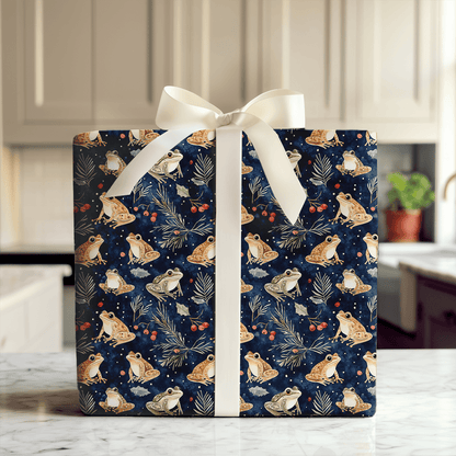 Frog Night Story - Wrapping Paper - Aspen & Arlo