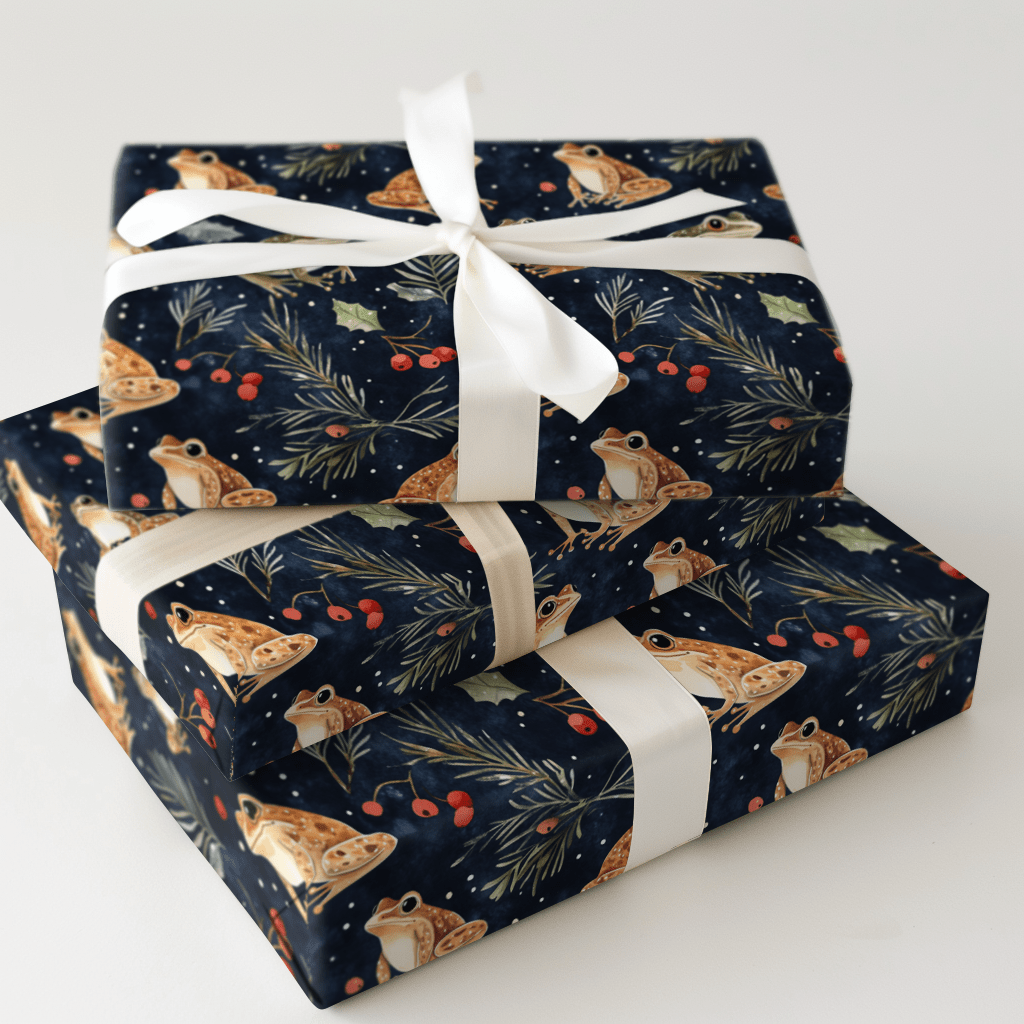 Frog Night Story - Wrapping Paper - Aspen & Arlo